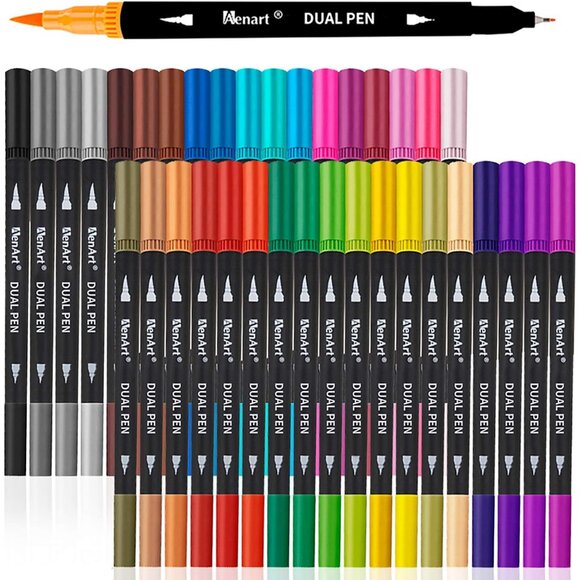 Other - Dual Markers Brush Pens Stocking Stuffers, 36 Art Markers Christmas Gifts for Te